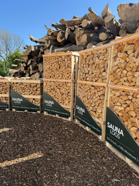 Sauna Log Crates