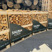 Birch Sauna Log Crate (1.2m³)