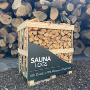 Birch Sauna Log Crate (1.2m³)